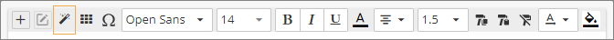 tooltip editor toolbar options contrast mode