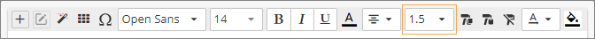 tooltip editor toolbar options line spacing