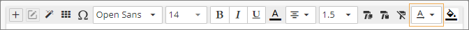 tooltip editor toolbar options text direction