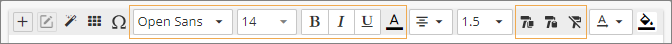 tooltip editor toolbar options text formatting