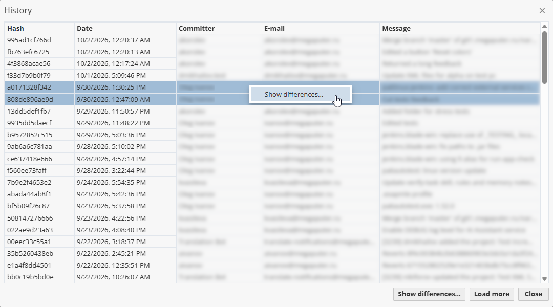 git commit diff
