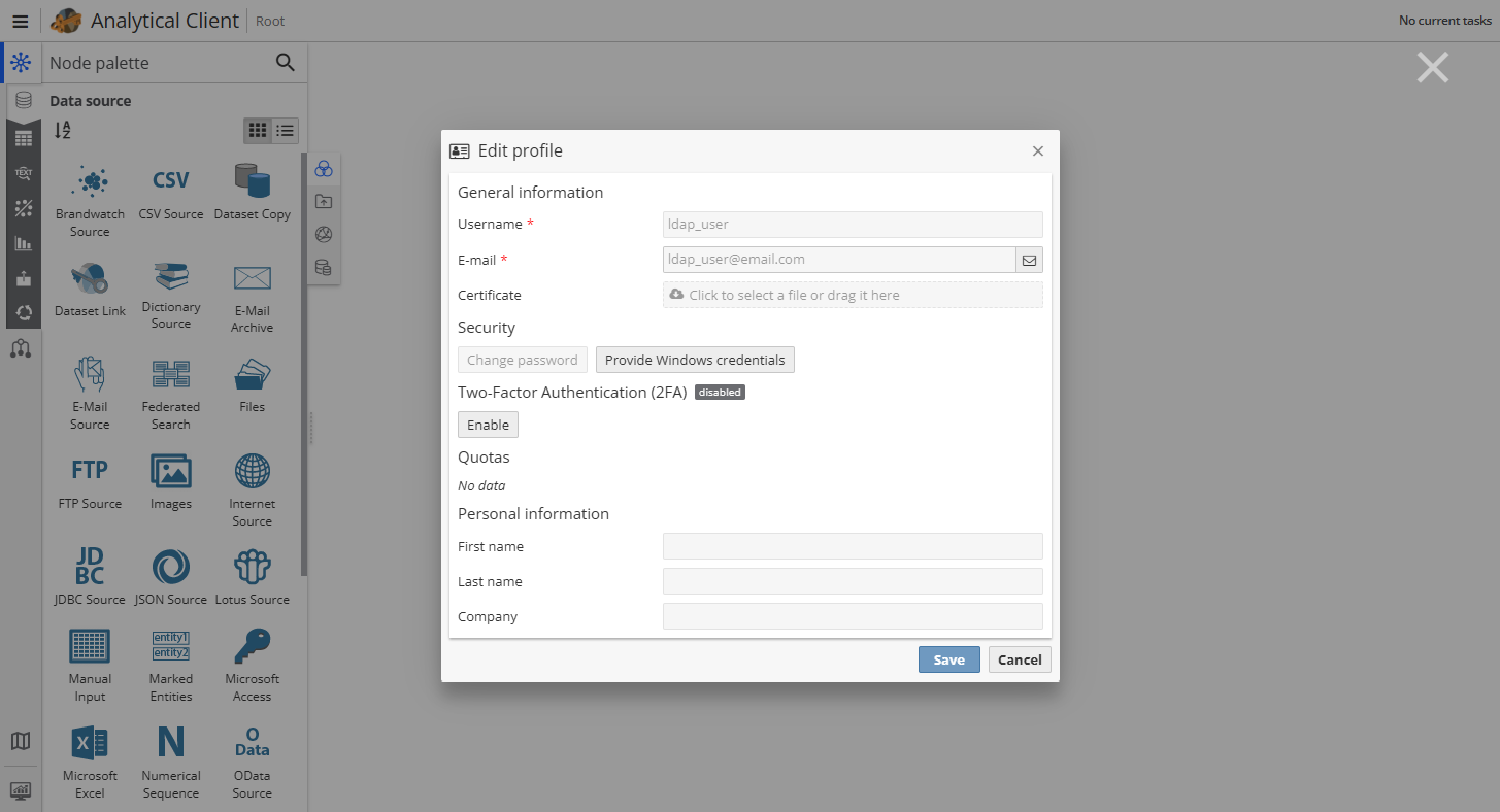 user profile ldap