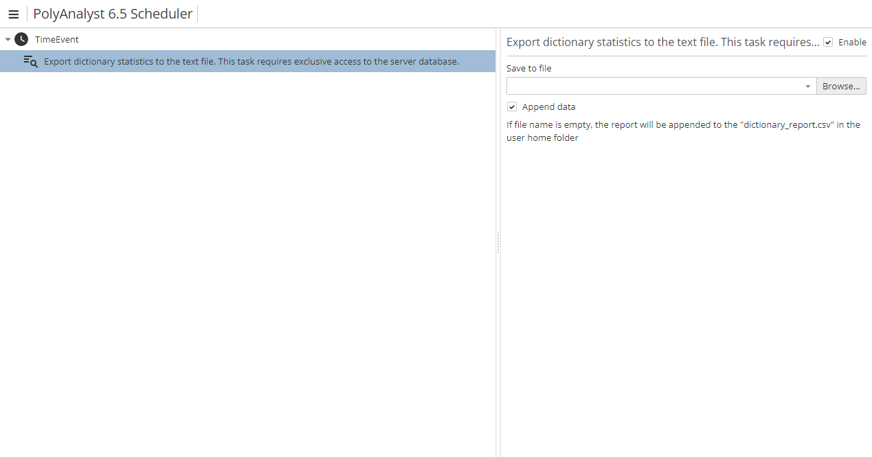 dict scheduler
