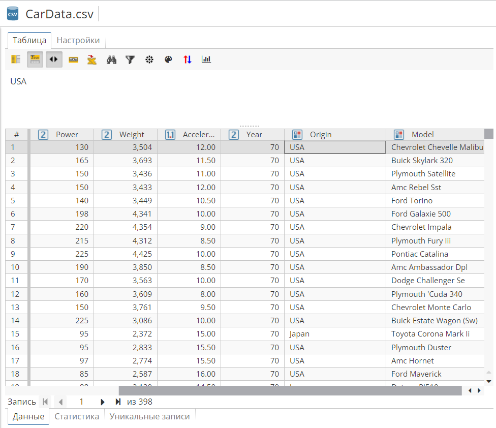 aggregate tutorial csvview rus