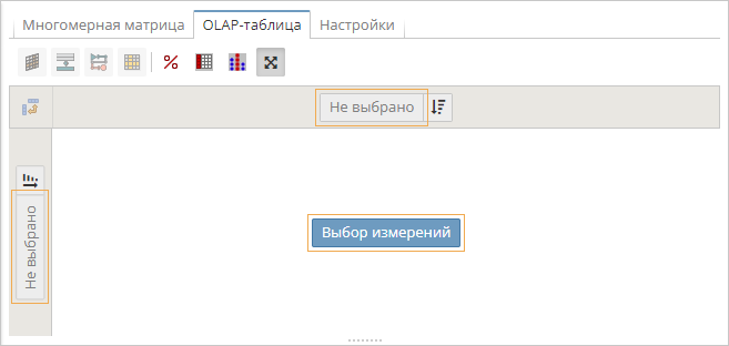 dimension matrix view olap table select dimensions.rus