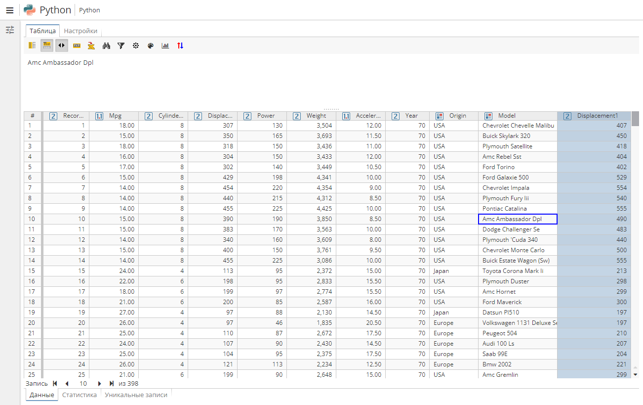 python global result.rus